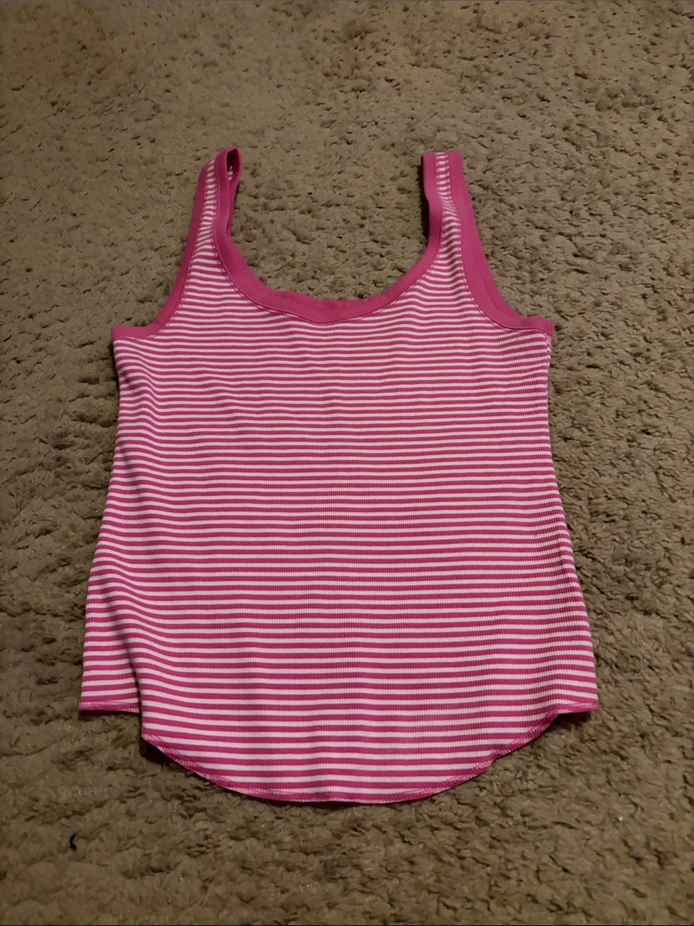 Aerie Pink & White Striped Tank Top